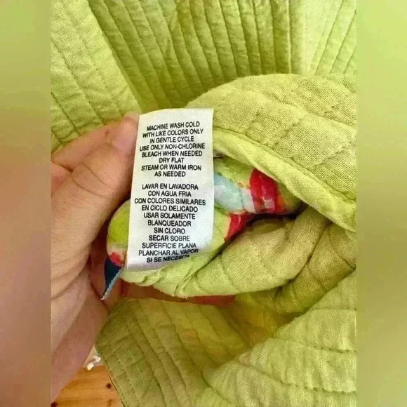 La Cera women’s quilted reversible jacket colorful paisley size medium - Picture 10 of 13